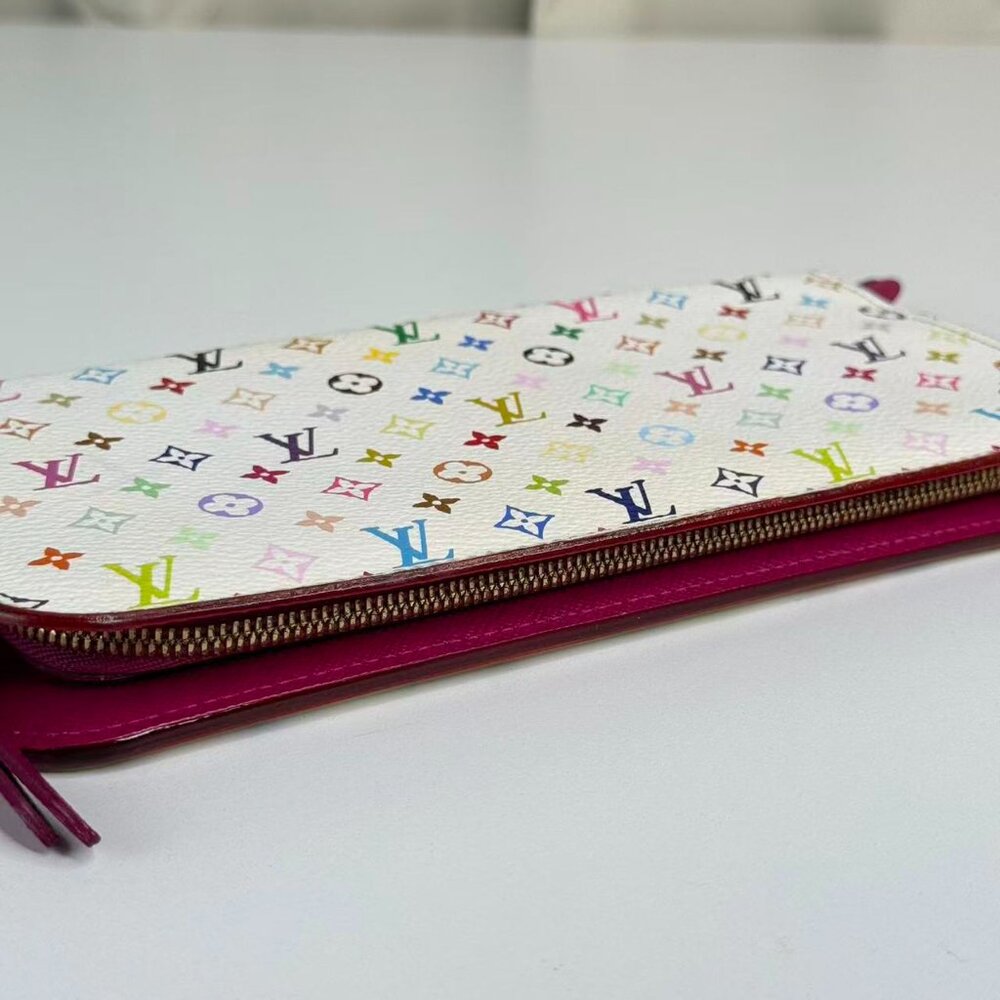 Louis Vuitton White Multicolor Wallet with Colorful Monogram Design - Picture 5 of 8